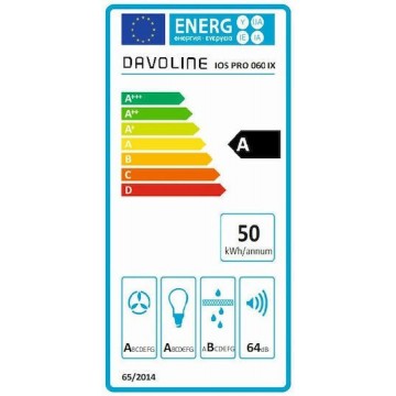 Davoline Ios Ultra Plus 060 GR- IX Συρόμενος Απορροφητήρας 60cm Inox 801012144 Davoline Ios Ultra Plus 060 GR- IX Συρόμενος Απορροφητήρας 60cm Inox 801012144